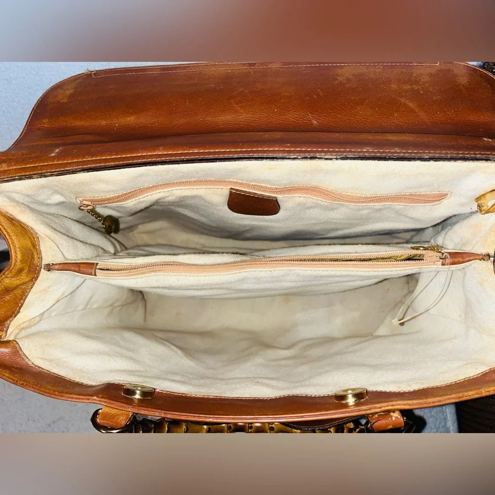 Gucci Bamboo Leather Tote/ Handbag - Picture 11 of 16